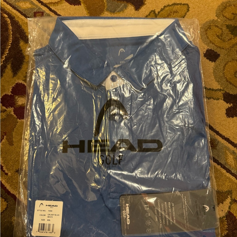 HEAD Men's Classic Blue Polo Shirt